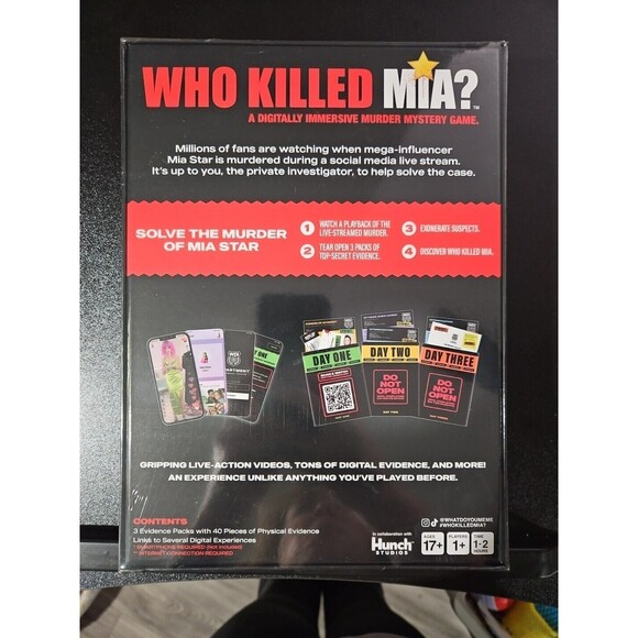 Who Killed Mia A Digitally Immersive Murder Mystery Adult Crime Game BRAND NEW - Picture 6 of 8